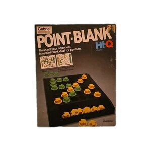 Vintage Game - Gabriel Point Blank HI-Q Board Game Vintage Ages 8+ For 2 Players